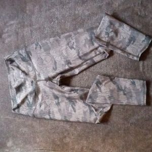 Evolution and Creation camo and snake print leggings